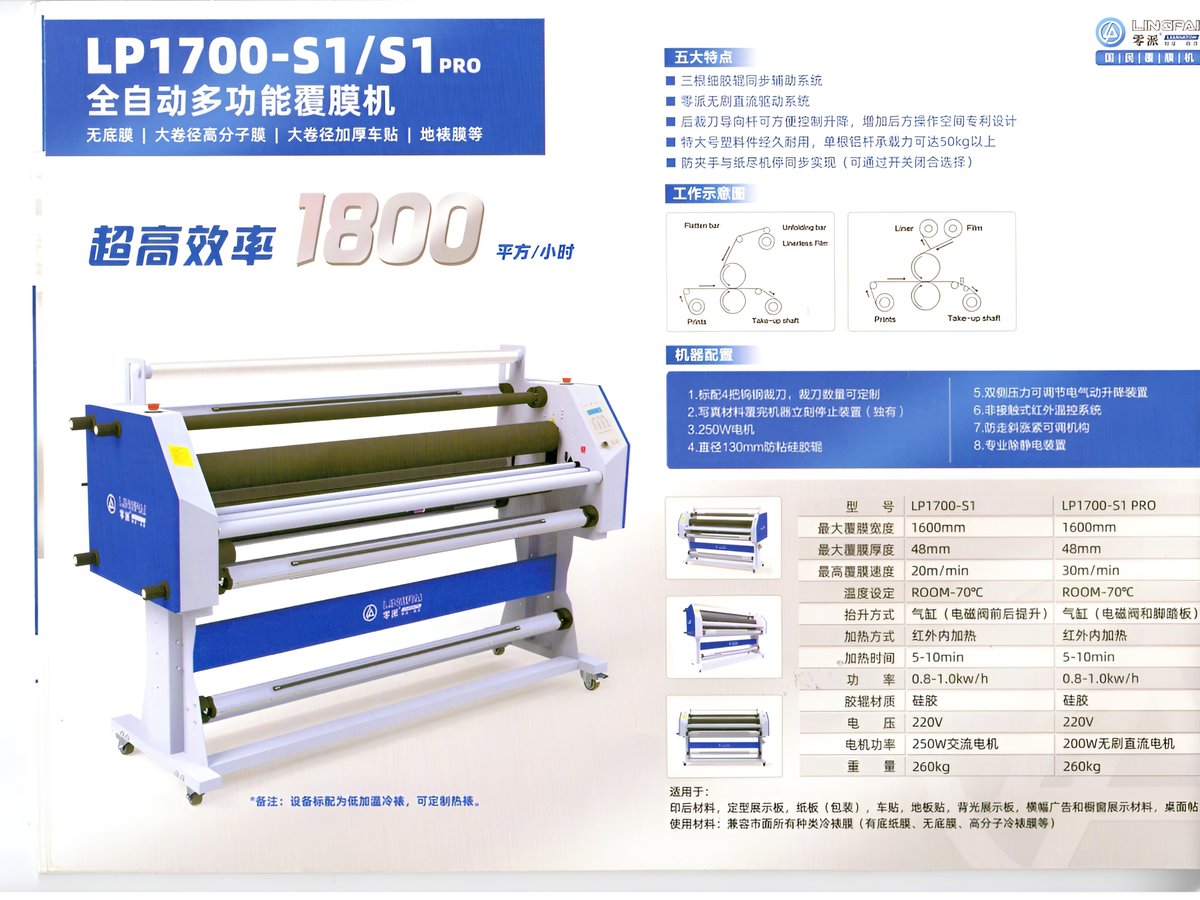 零派 LP1700-S1 Pro 覆膜机